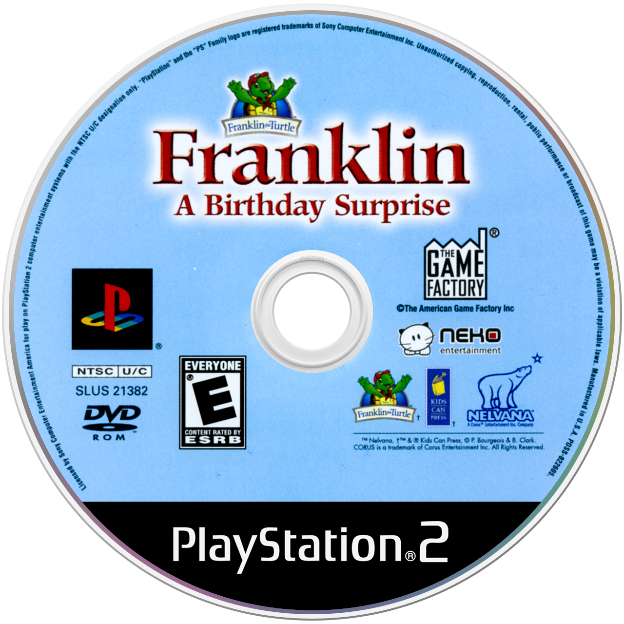 Franklin The Turtle: A Birthday Surprise media 2 for Playstation 2